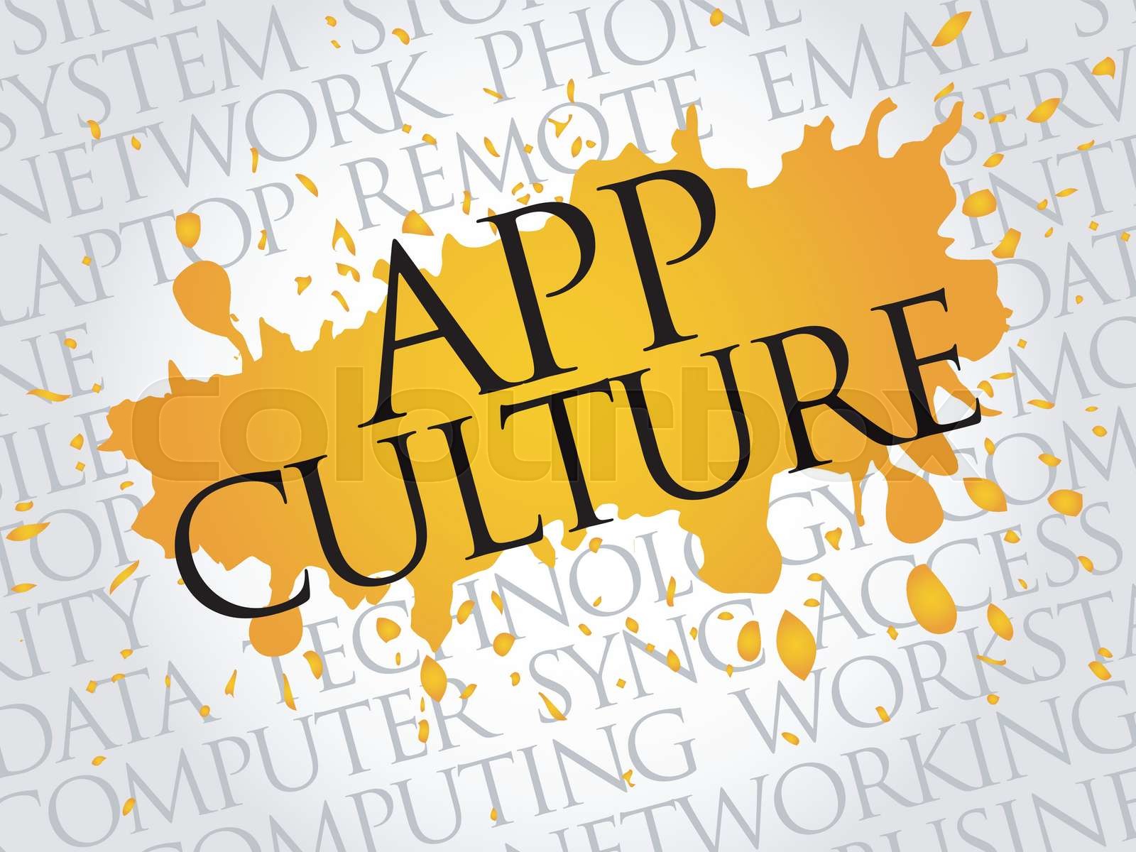 App Culture word cloud | Stock vector | Colourbox