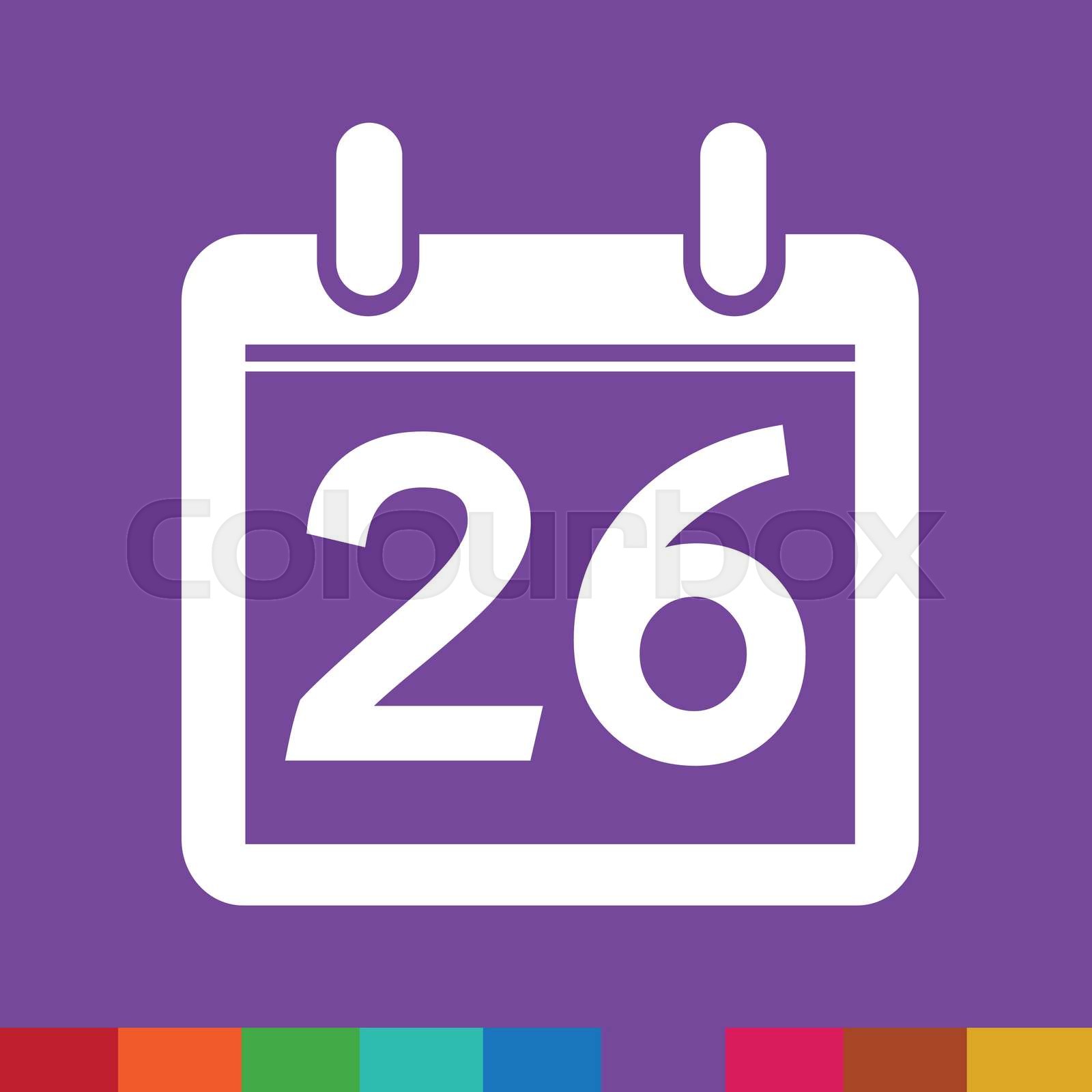 Date Calendar Icon Illustration Sign Design Style Stock Vector Date calendar icon illustration sign design style stock vector