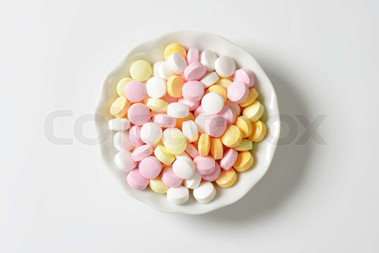 Fruit flavor pressed sugar candy | Stock image | Colourbox