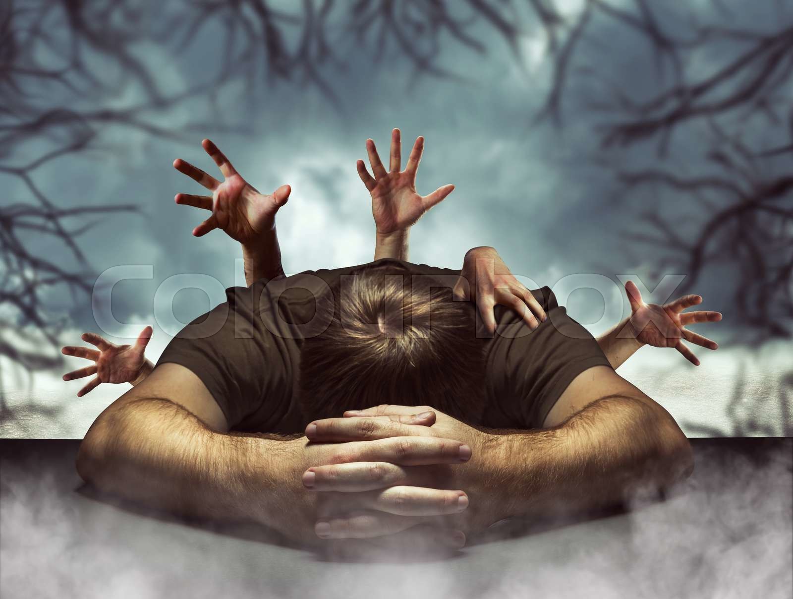 Sleeping man | Stock image | Colourbox