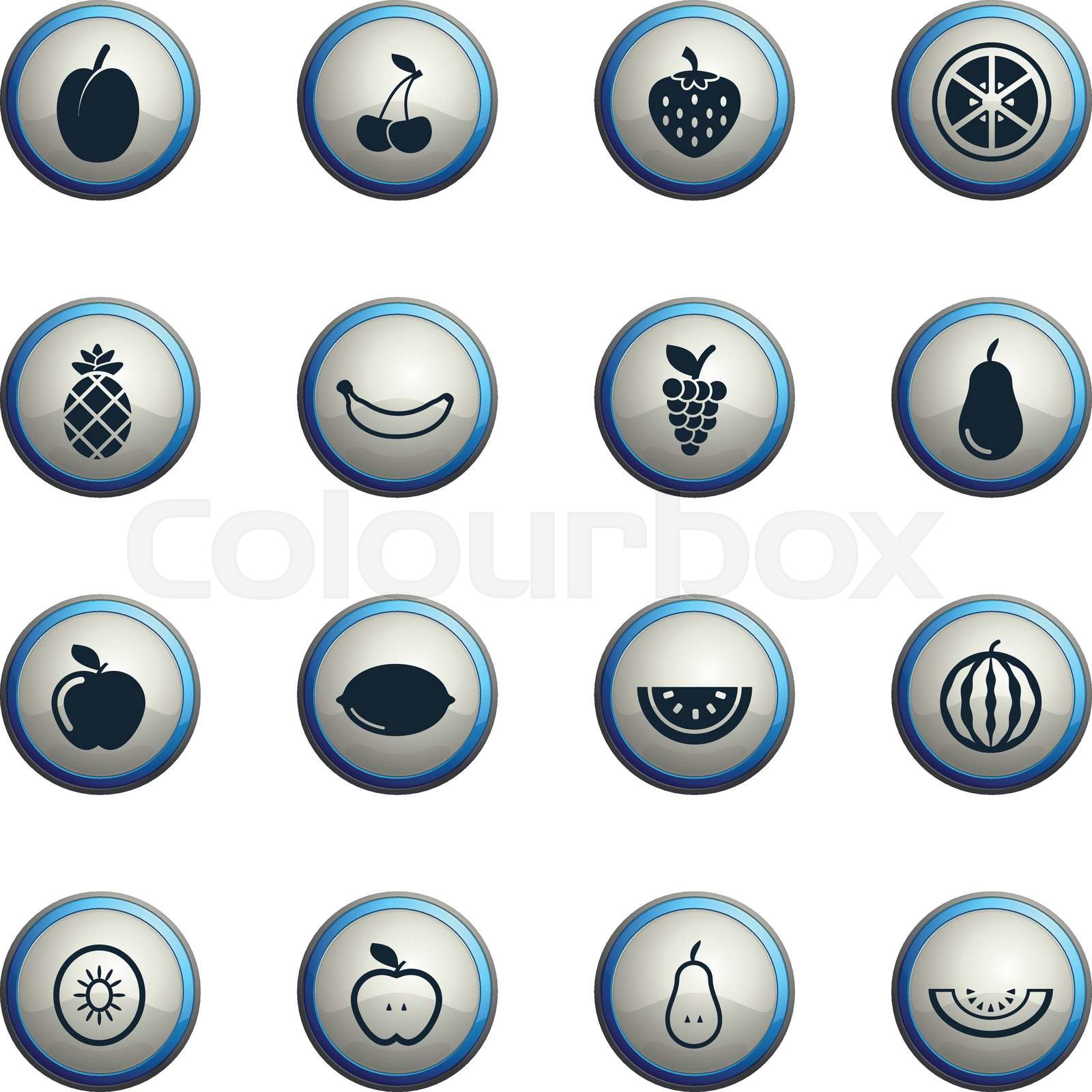 aufgeschnitten, limone, frucht StockVektor Colourbox