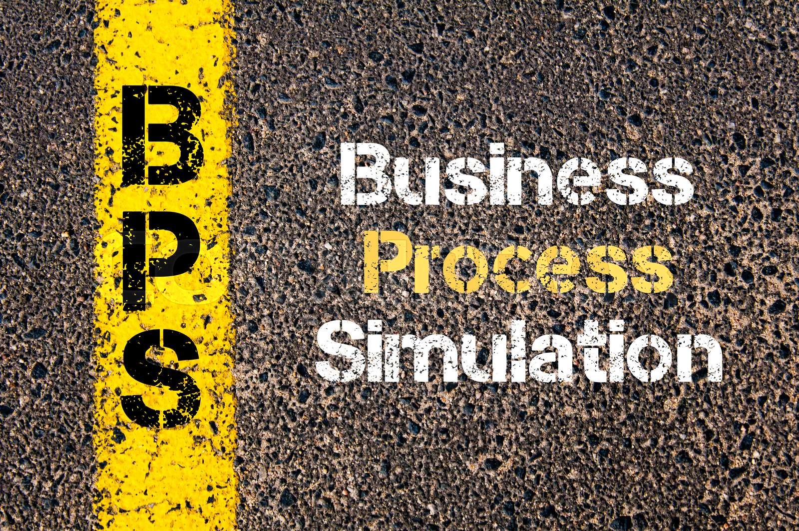Business Acronym BPS Business Process Simulation | Stock image | Colourbox