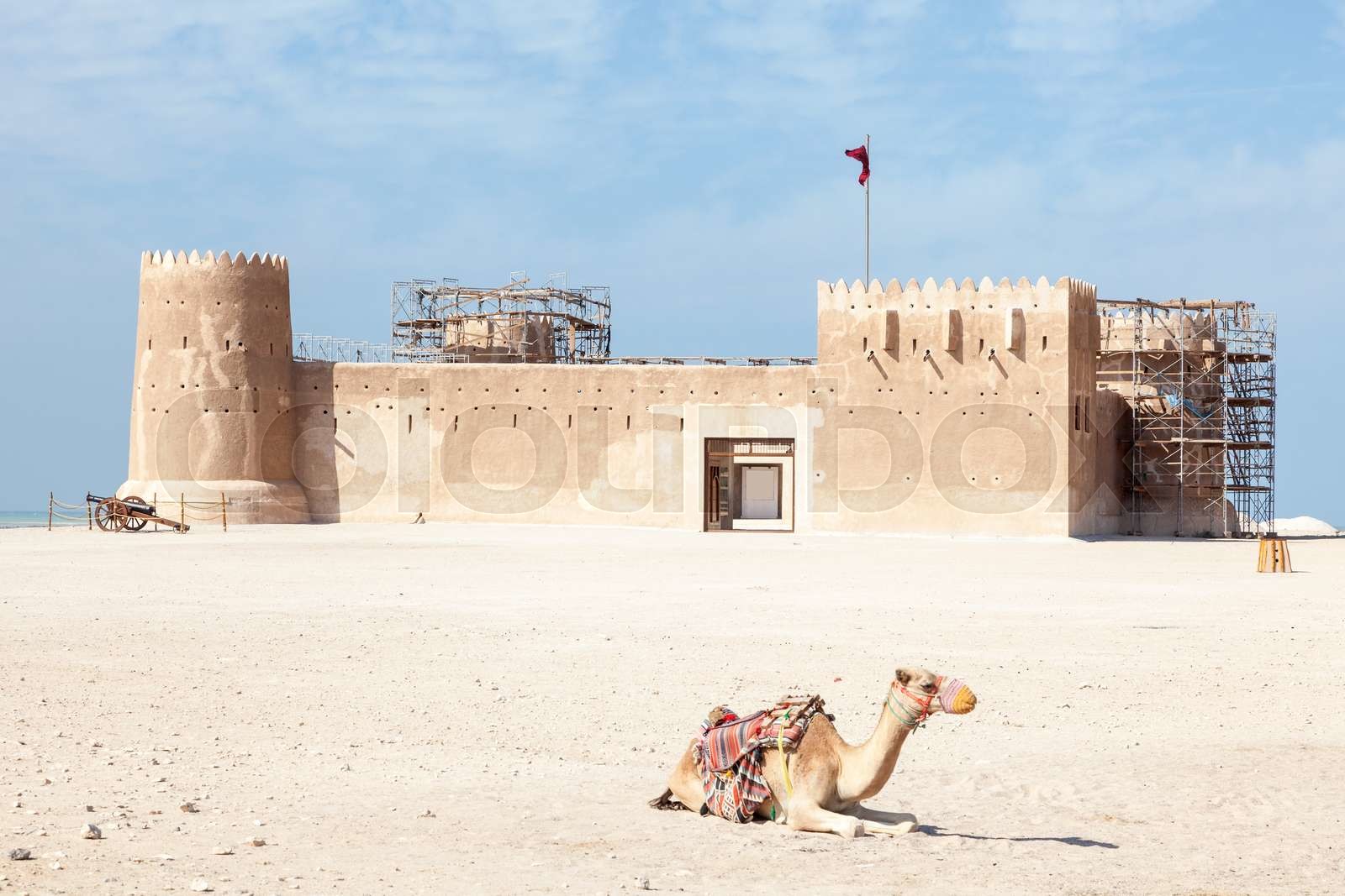 historic-al-zubara-fort-in-qatar-stock-image-colourbox