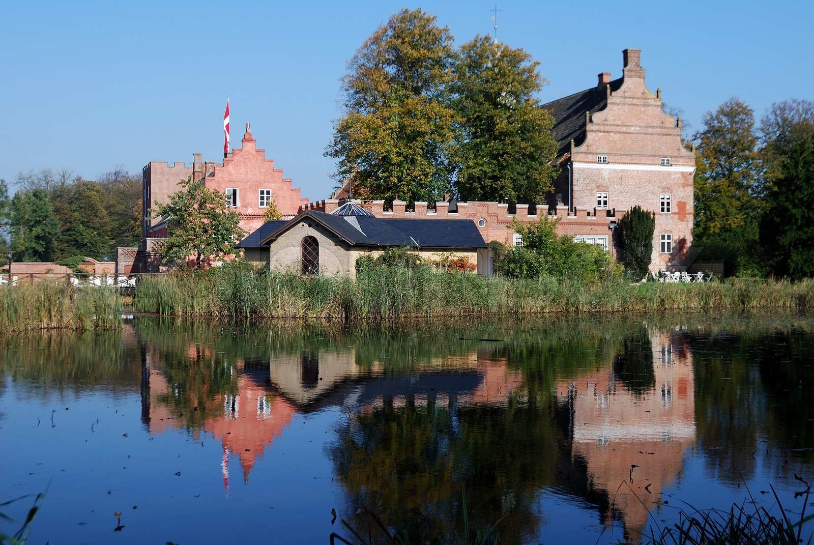Broholm Castle Stock Bild Colourbox