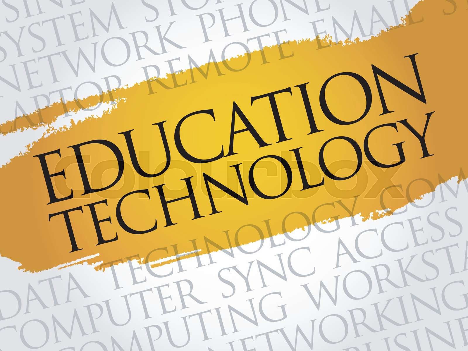 Education Technology word cloud | Stock vector | Colourbox