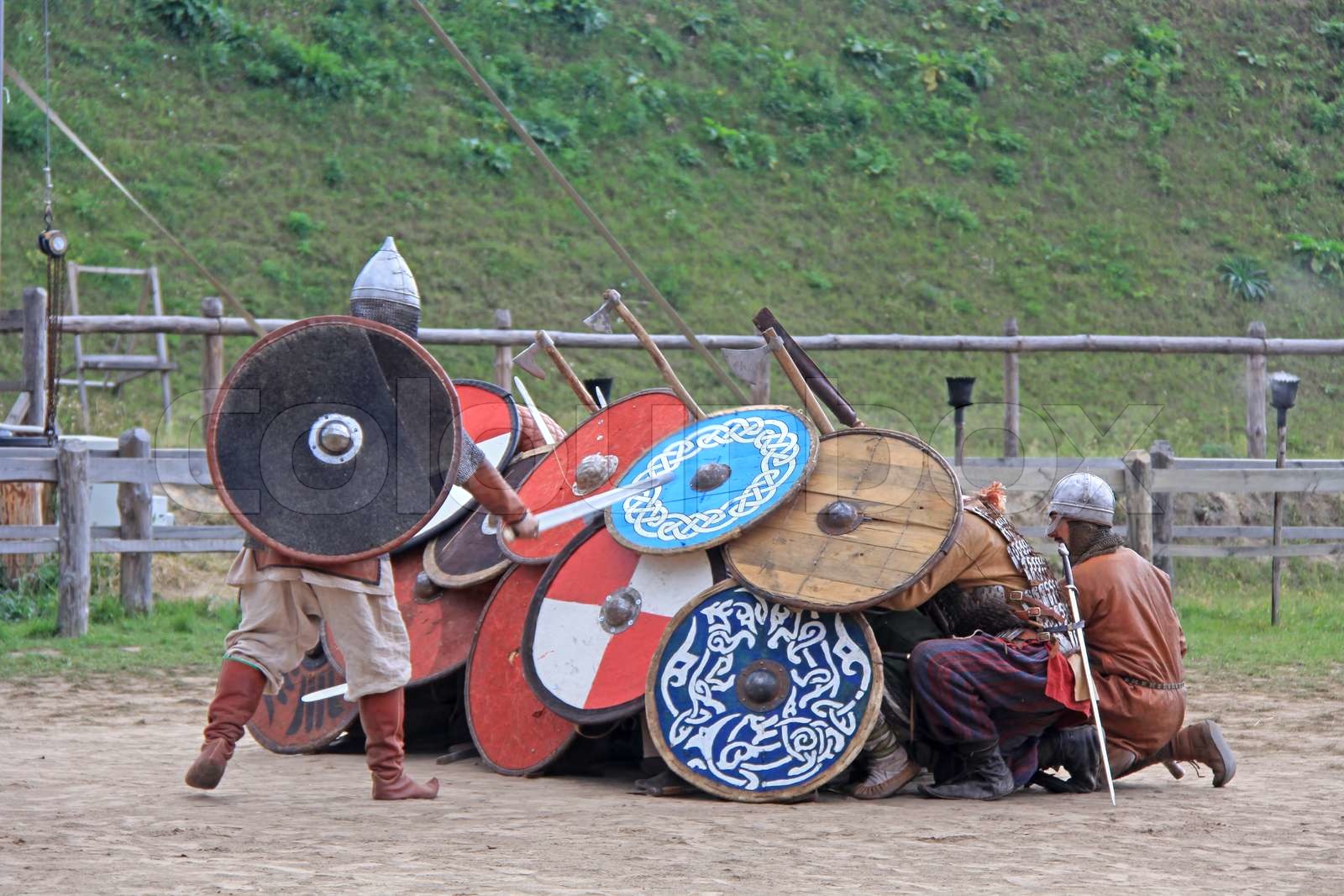 Ritter Turnier kämpfen | Stock Bild | Colourbox