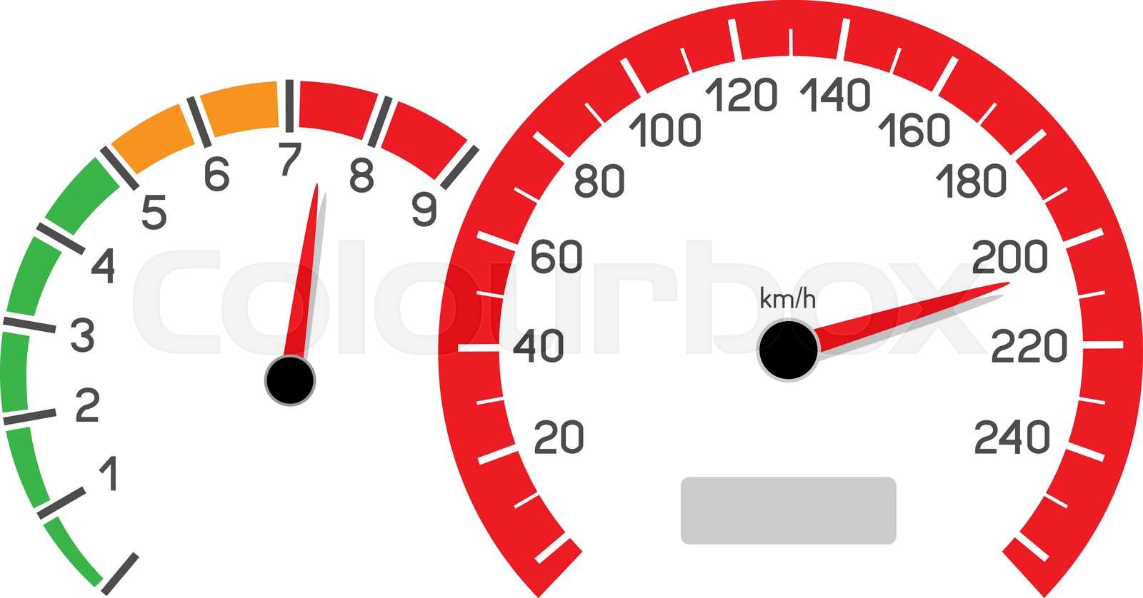 car speeding limit Stock vector Colourbox
