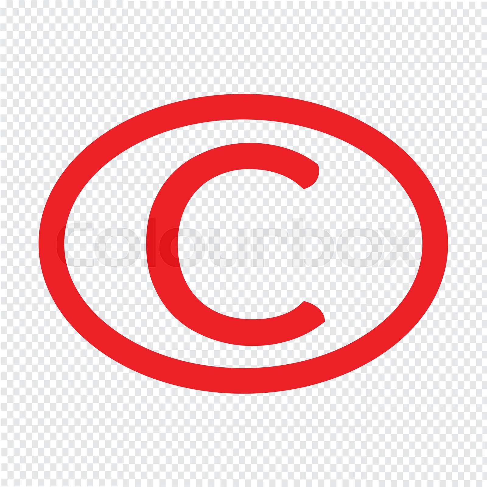 copyright symbol icon Illustration design | Stock vector | Colourbox