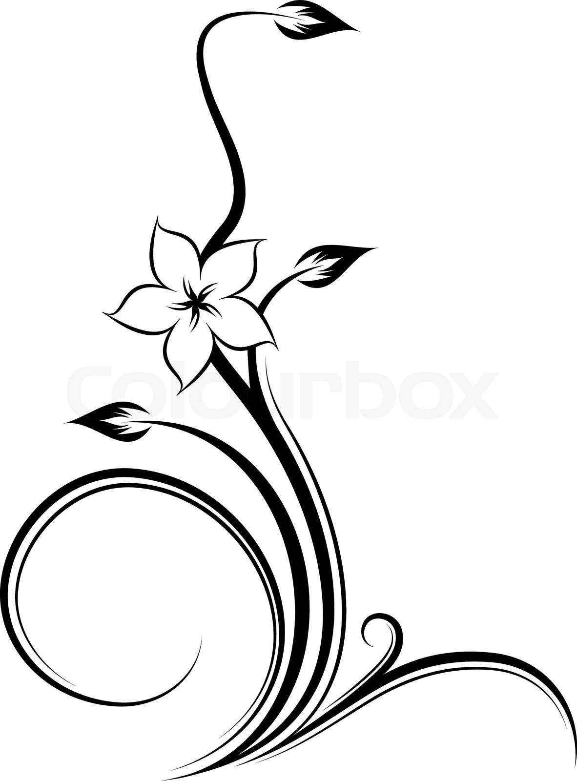 swirl, tattoo, vector | Stock vector | Colourbox