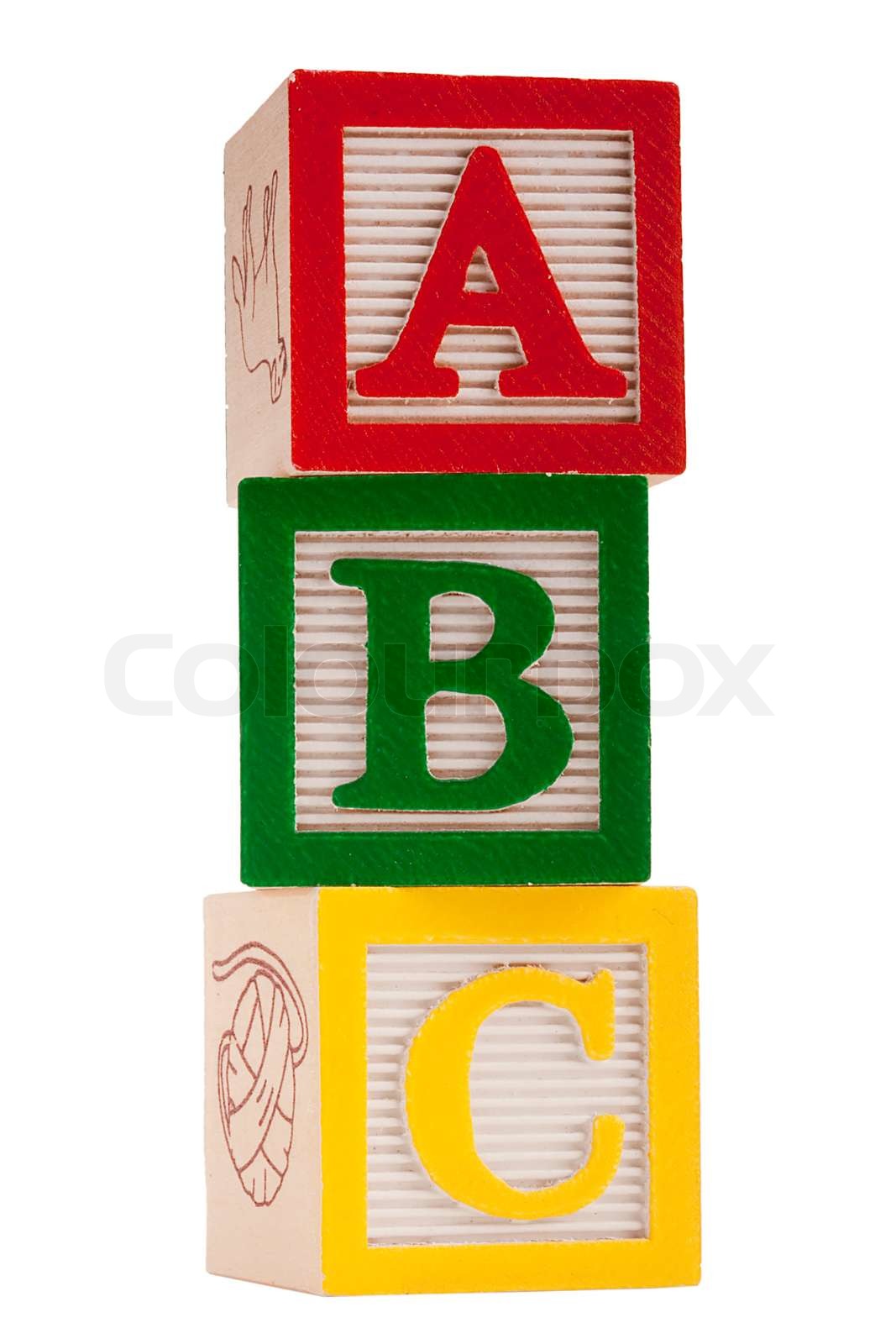 Wooden Blocks With Letters And Numbers For The Development Of Wooden Blocks With Letters And Numbers For The Development Of