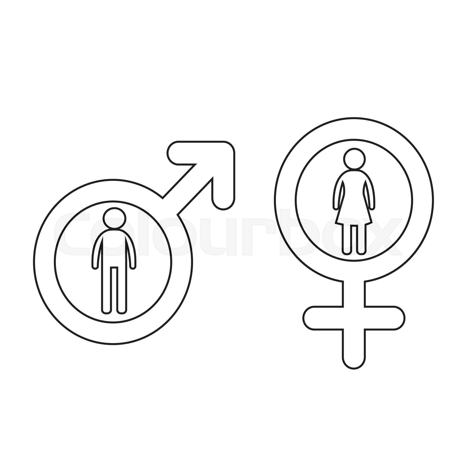 man and woman people icon Illustration design | Stock vector | Colourbox