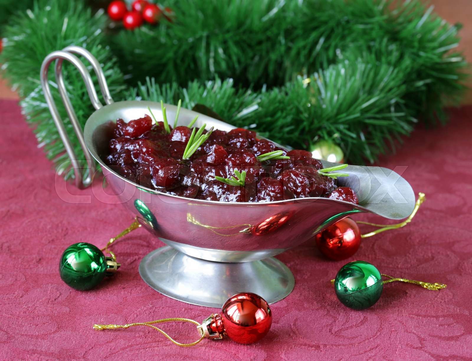 Traditional cranberry sauce | Stock image | Colourbox