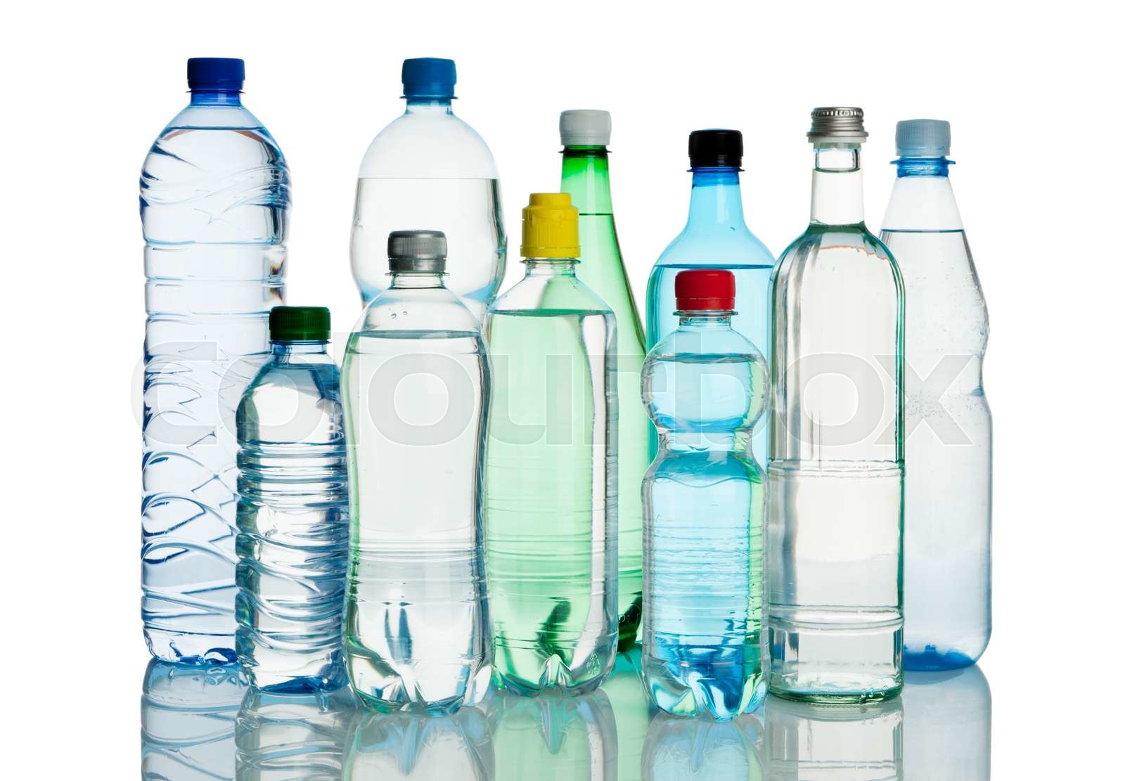 assortment of mineral water bottles | Stock image | Colourbox