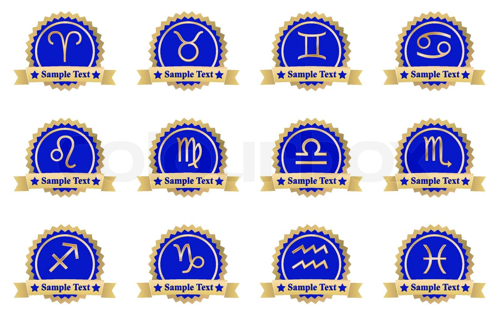 Vektor-Horoskop-Sternzeichen-Design-Elemente | Stock-Vektor | Colourbox