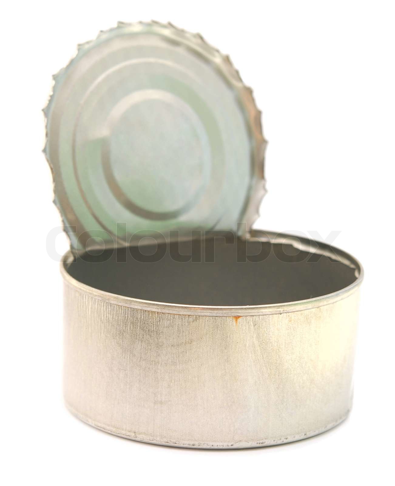 offene Dose isoliert auf weiß | Stock Bild | Colourbox