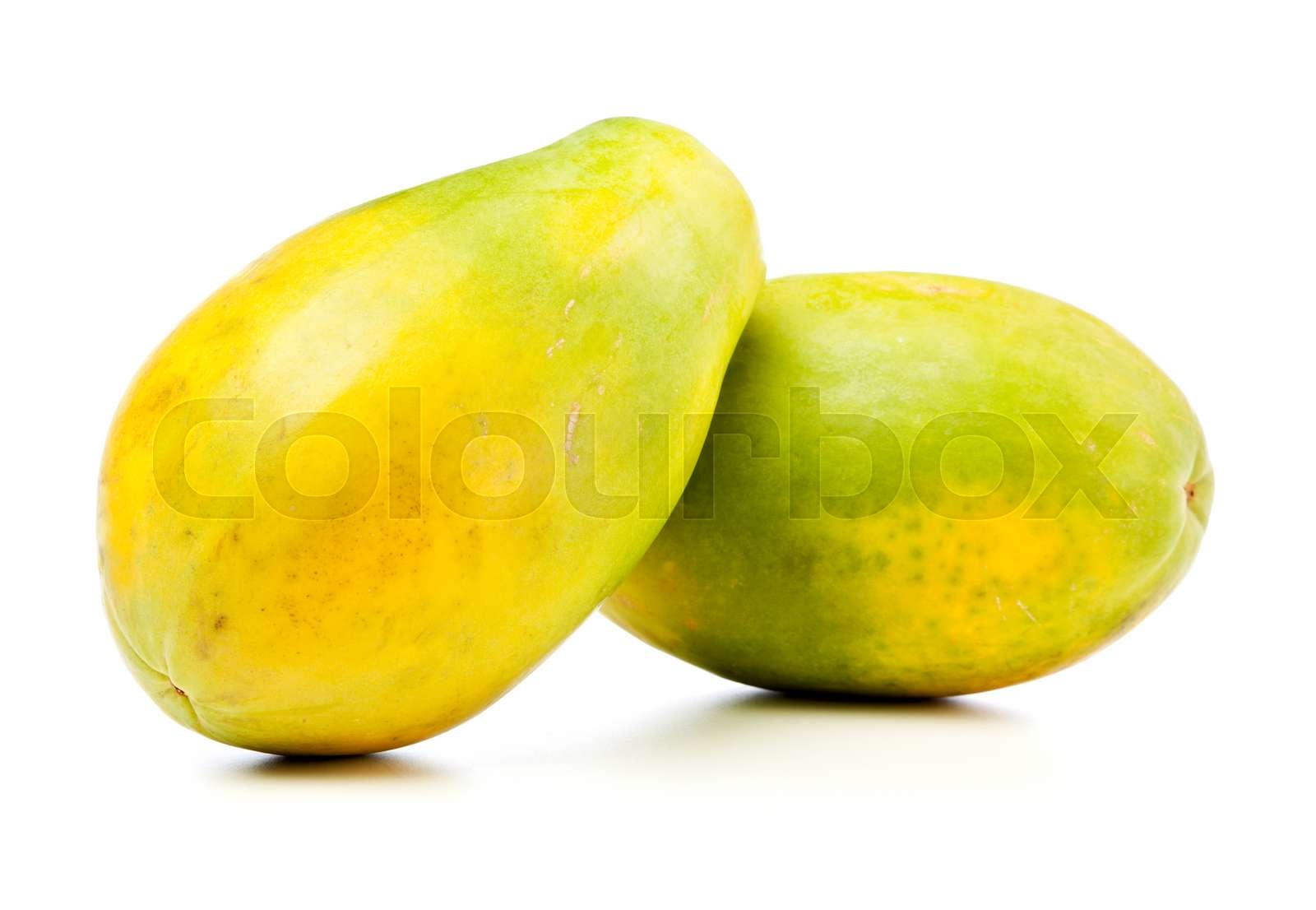 Papaya fruits Stock image Colourbox