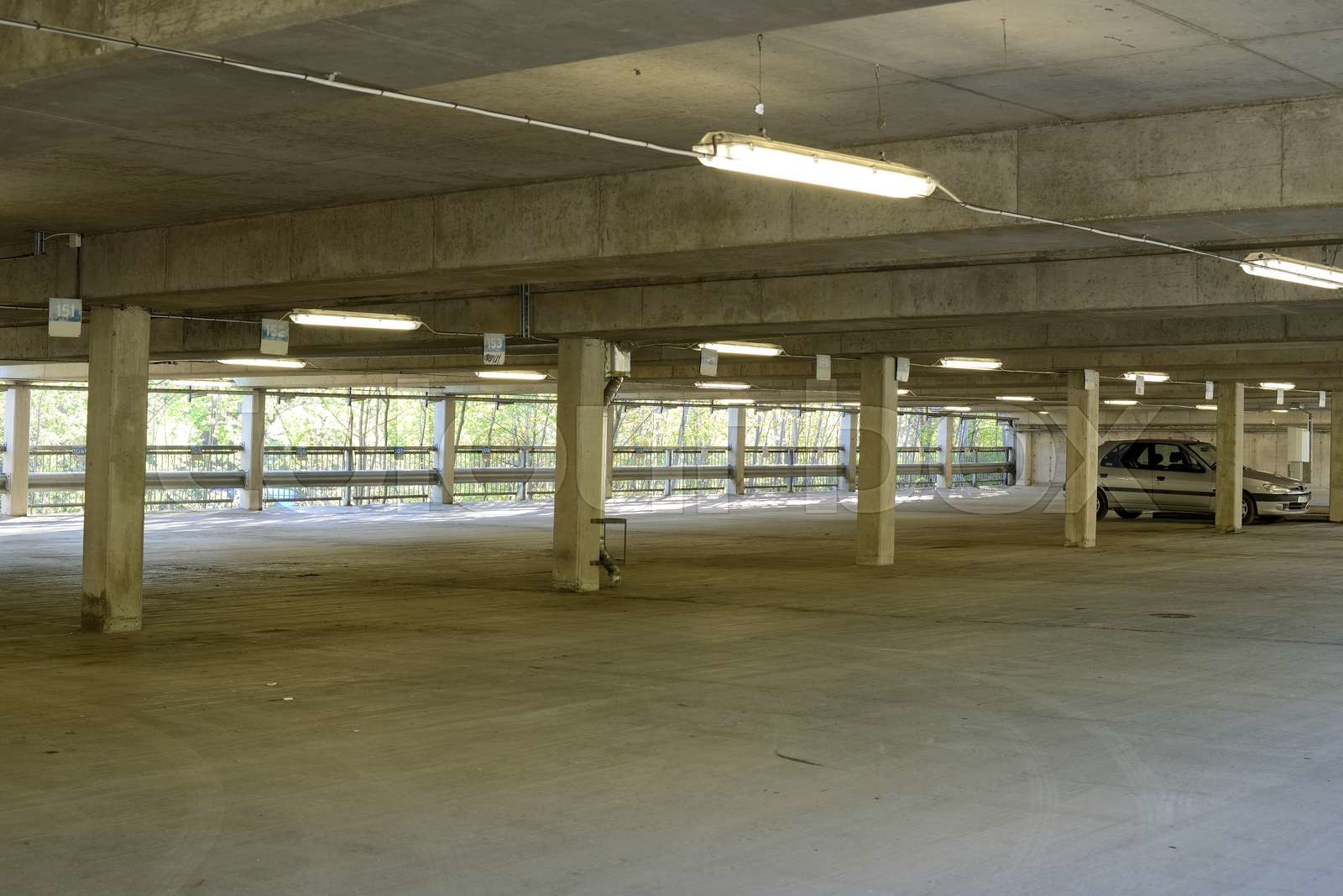 Underground parking garage | Stock image | Colourbox
