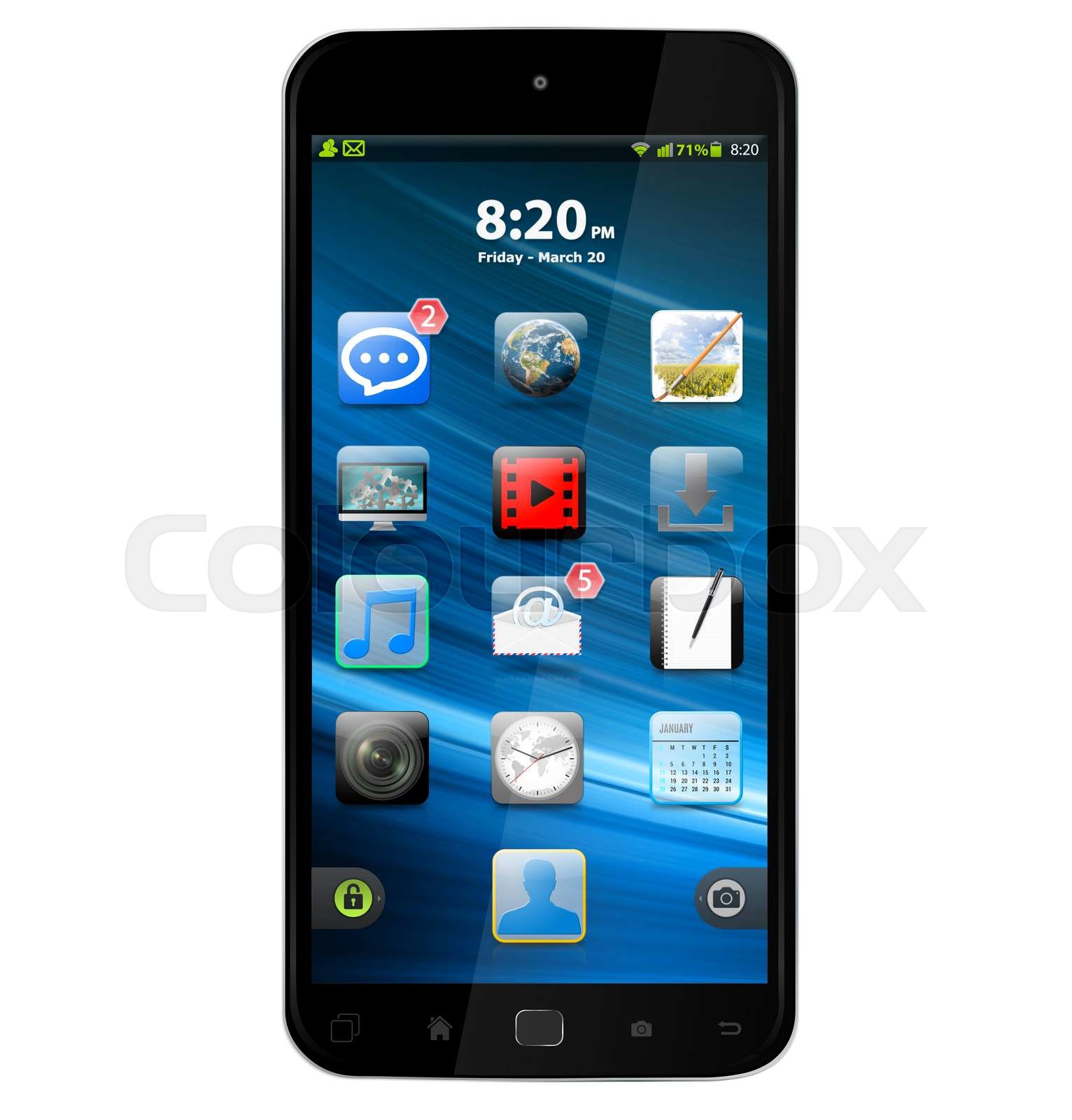 Modern mobile phone | Stock image | Colourbox