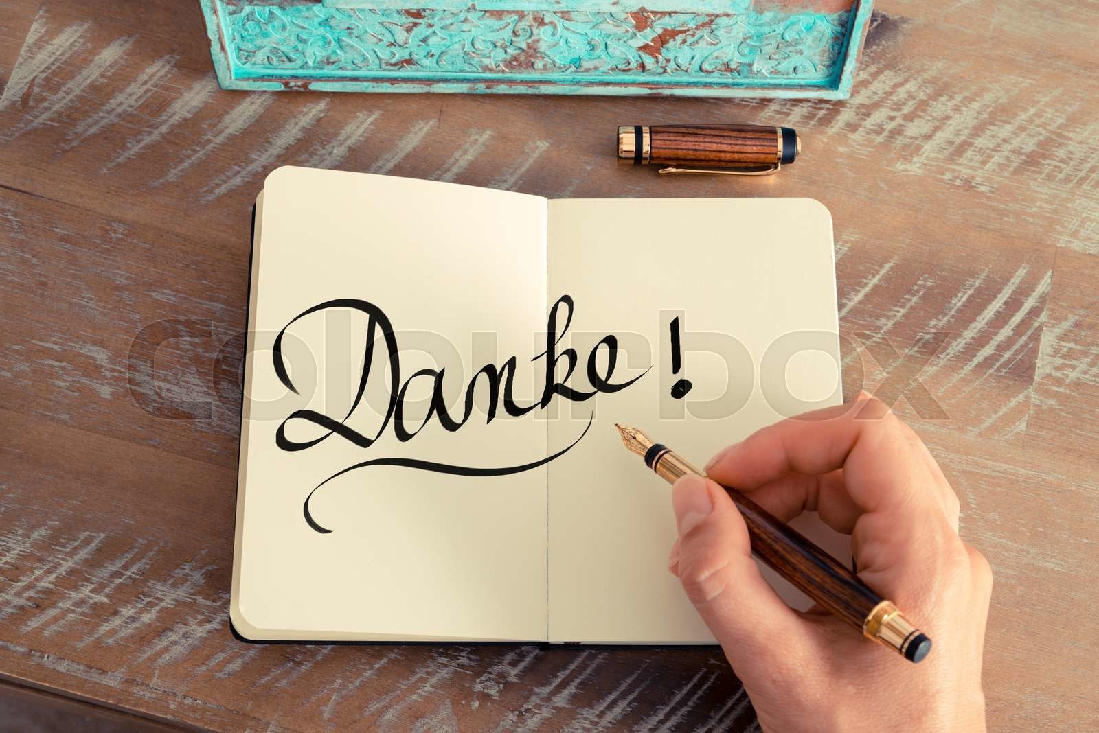 Handwritten text in German \