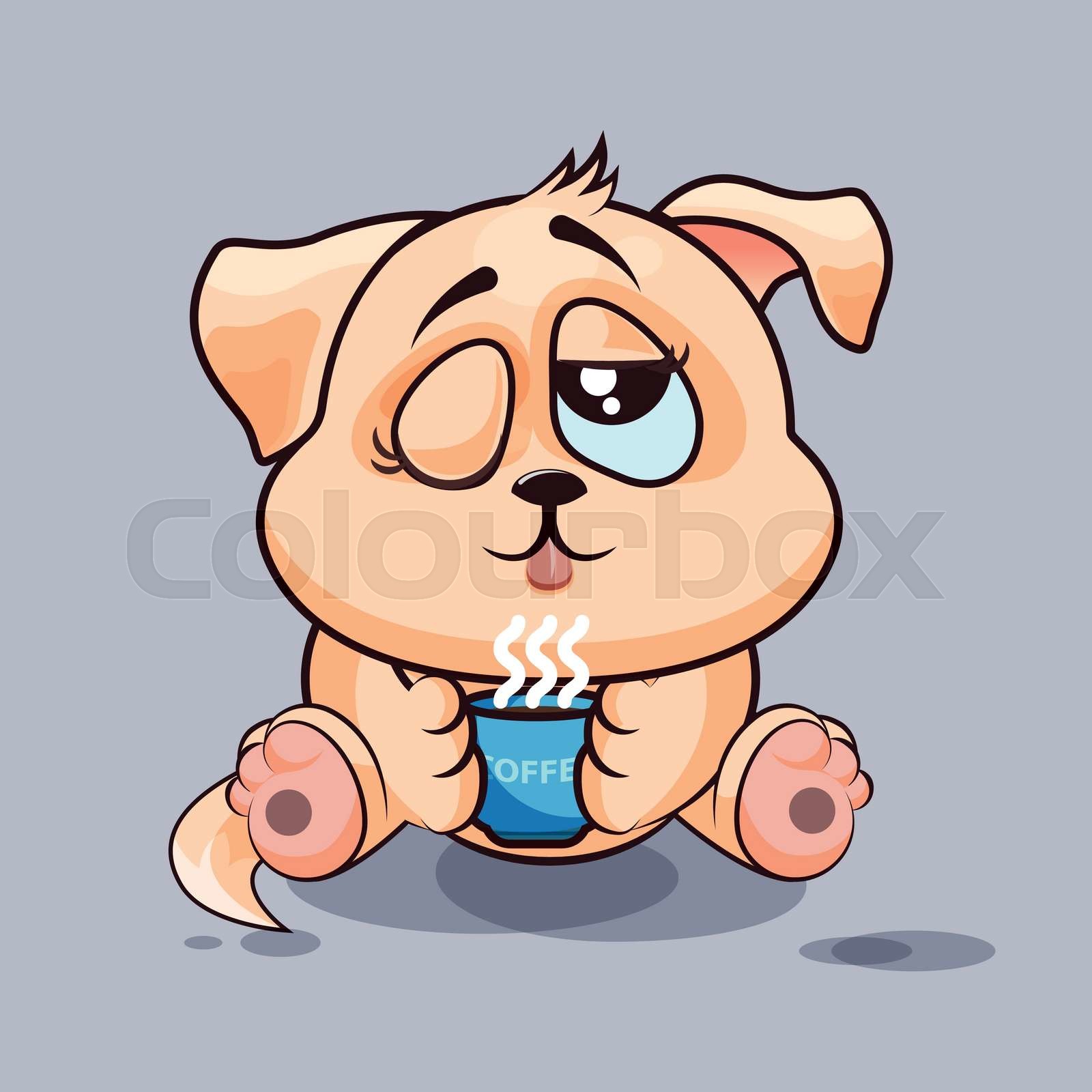 Dog Good morning | Stock vector | Colourbox