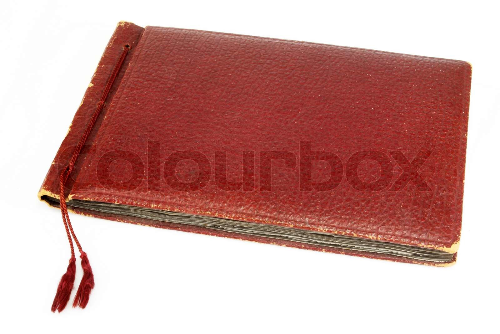 Vintage -Fotoalbum auf weißem Hintergrund | Stock Bild | Colourbox