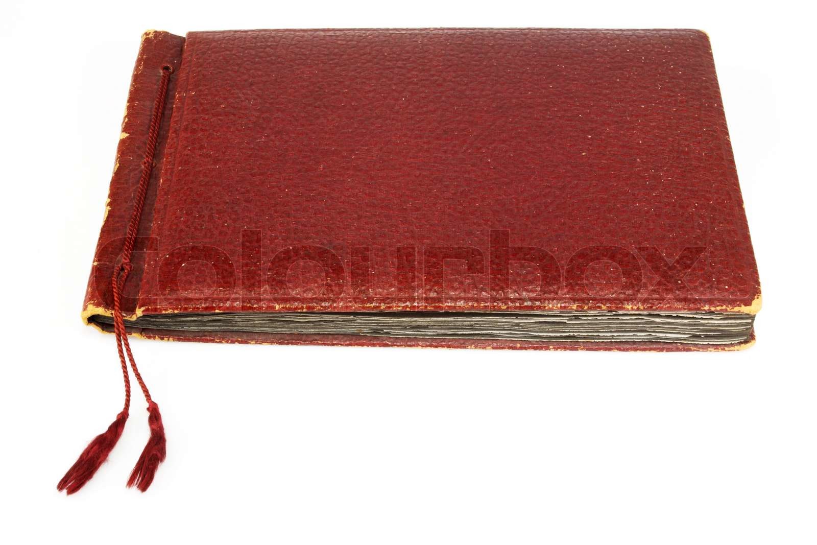 Vintage -Fotoalbum auf weißem Hintergrund | Stock Bild | Colourbox