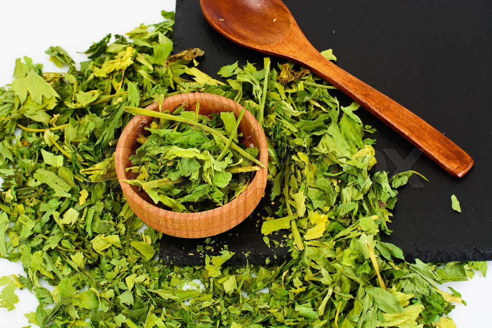 Dried Parsley Seasoning Stock image Colourbox