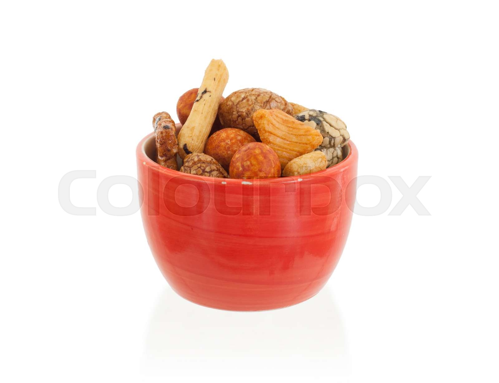 Mix of Japanese nuts Stock image Colourbox