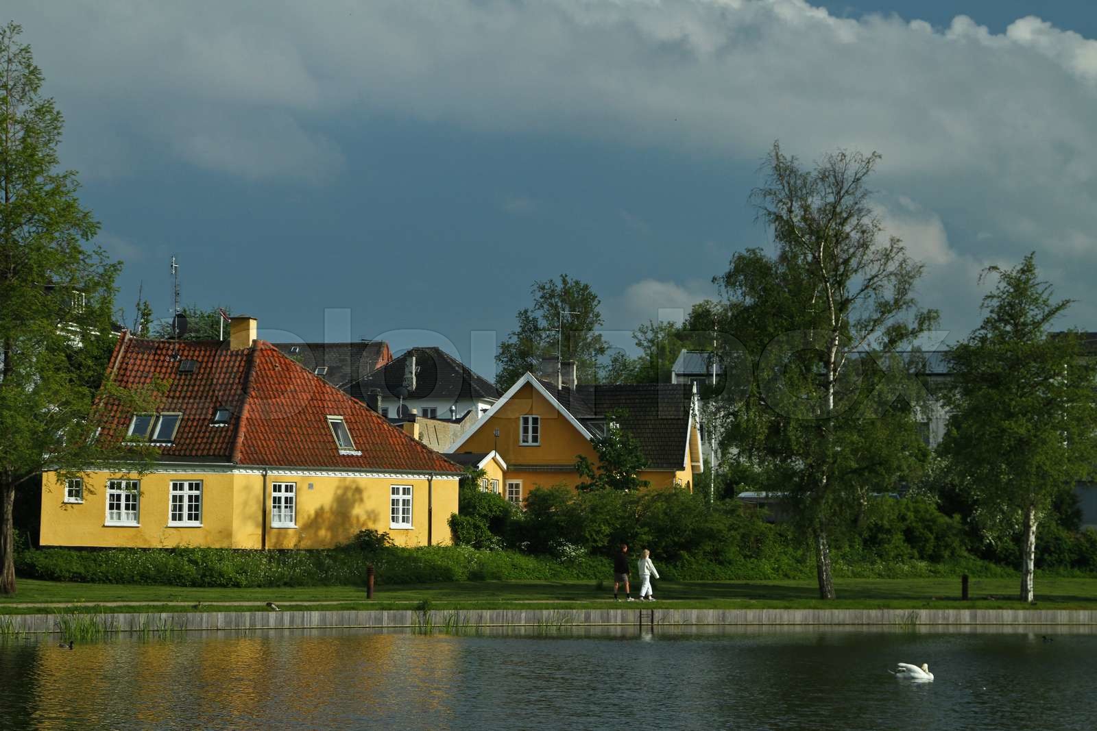 Hørsholm Dronningendam Stock image Colourbox