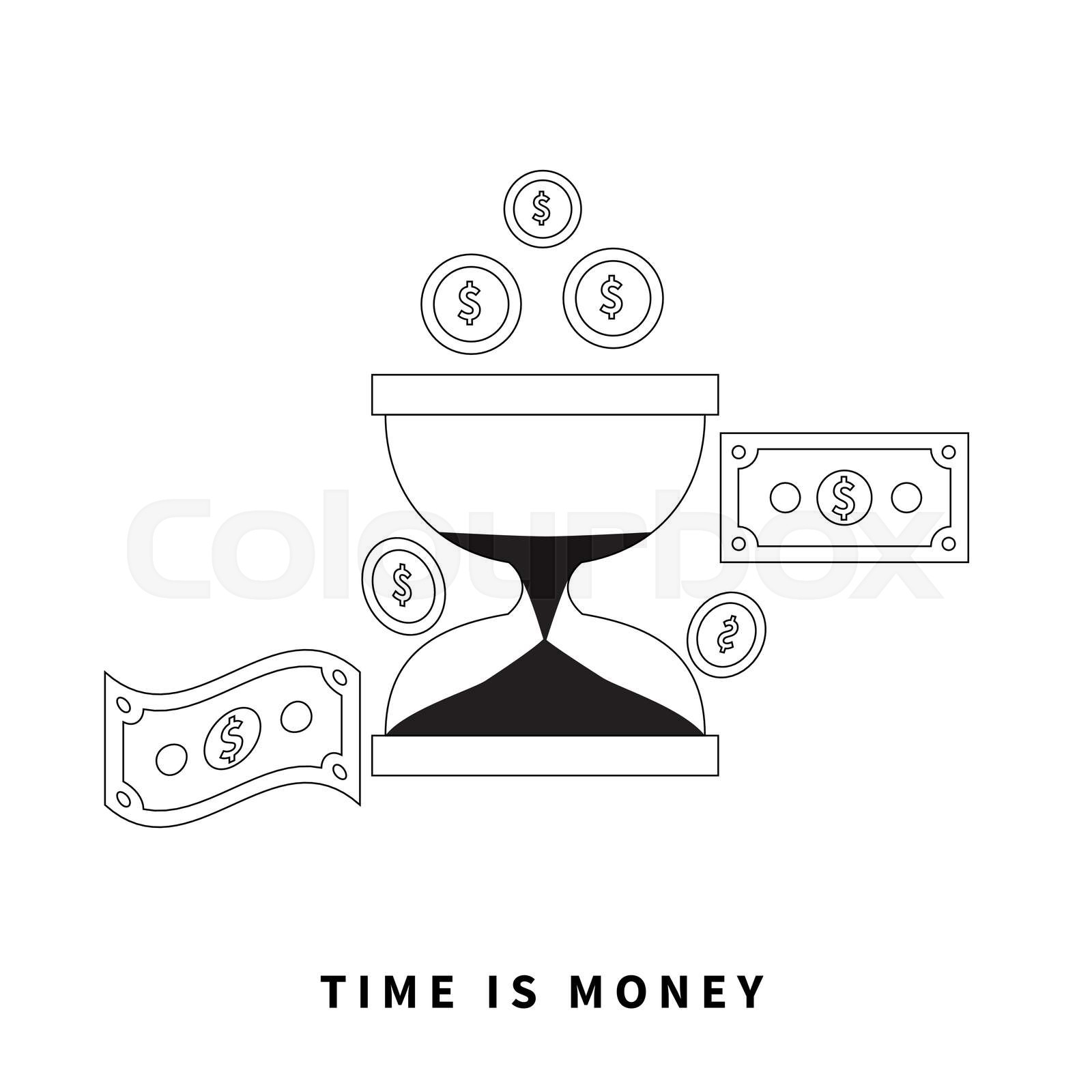Time Is Money Concept Stock Vector Colourbox
