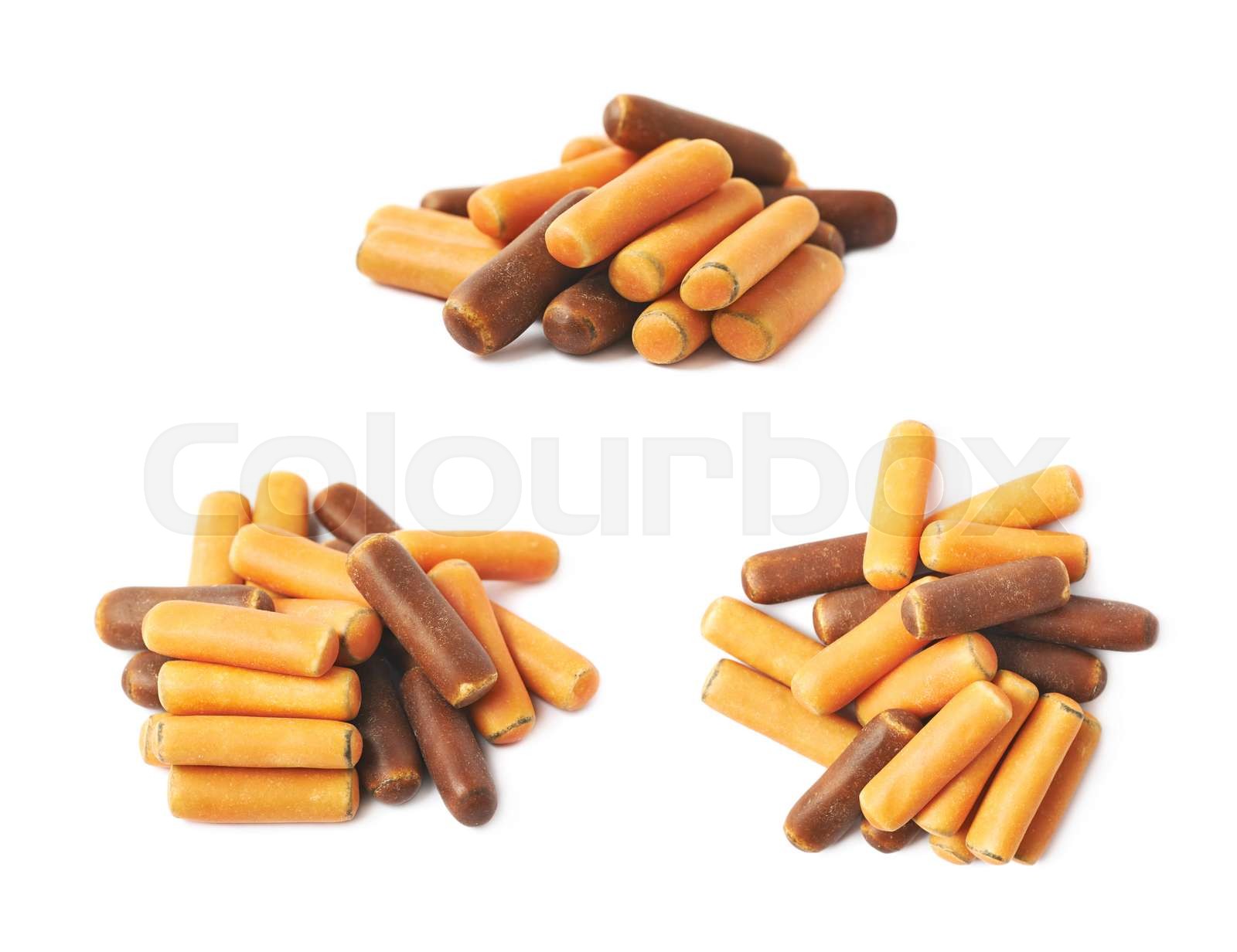 Pile of licorice stick candies Stock image Colourbox