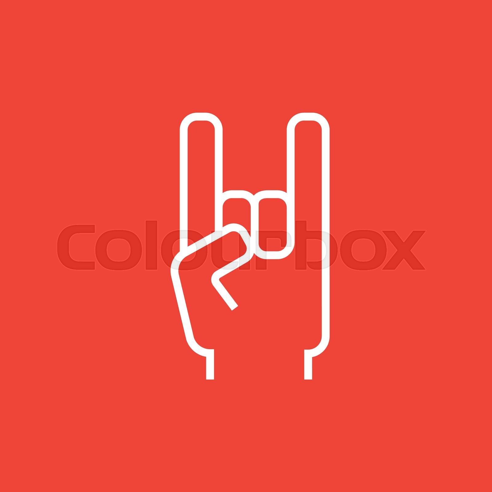 rock, symbol, icon | Stock-Vektor | Colourbox