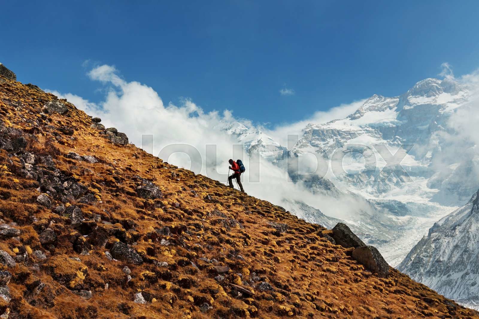 Himalaya Bewohner Mit 8 Buchstaben Hike in Himalayas | Stock image | Colourbox