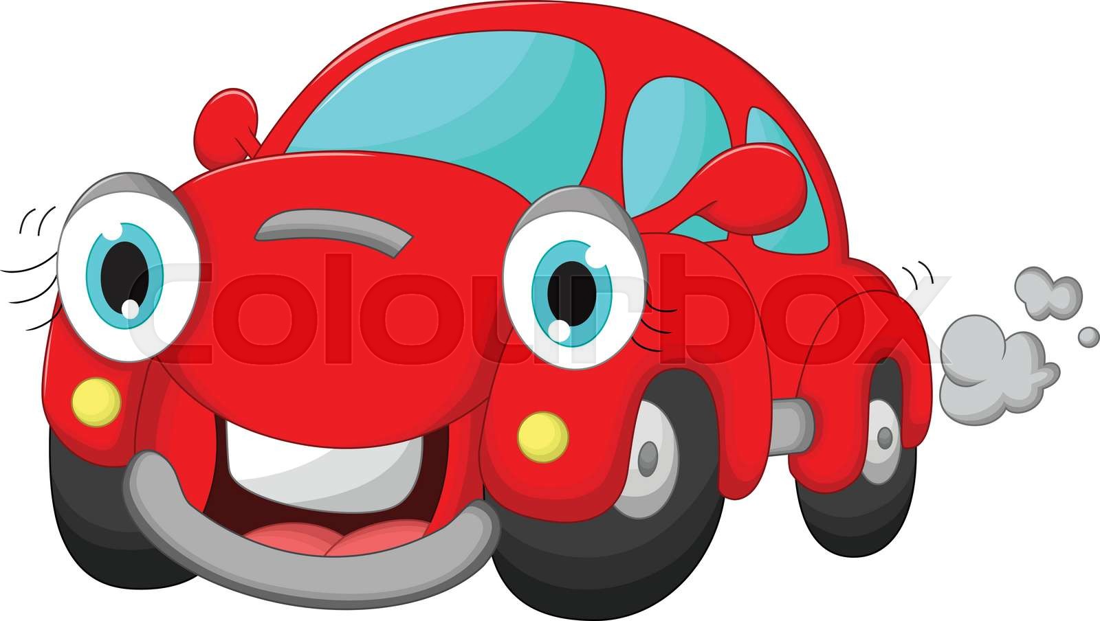 cute car cartoon | Stock vector | Colourbox