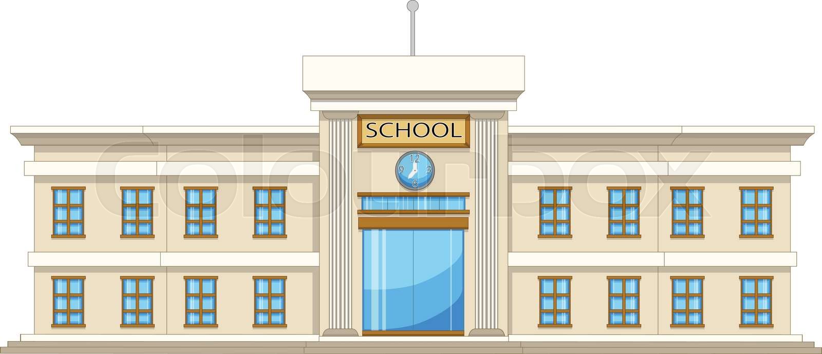 beautiful university cartoon | Stock vector | Colourbox