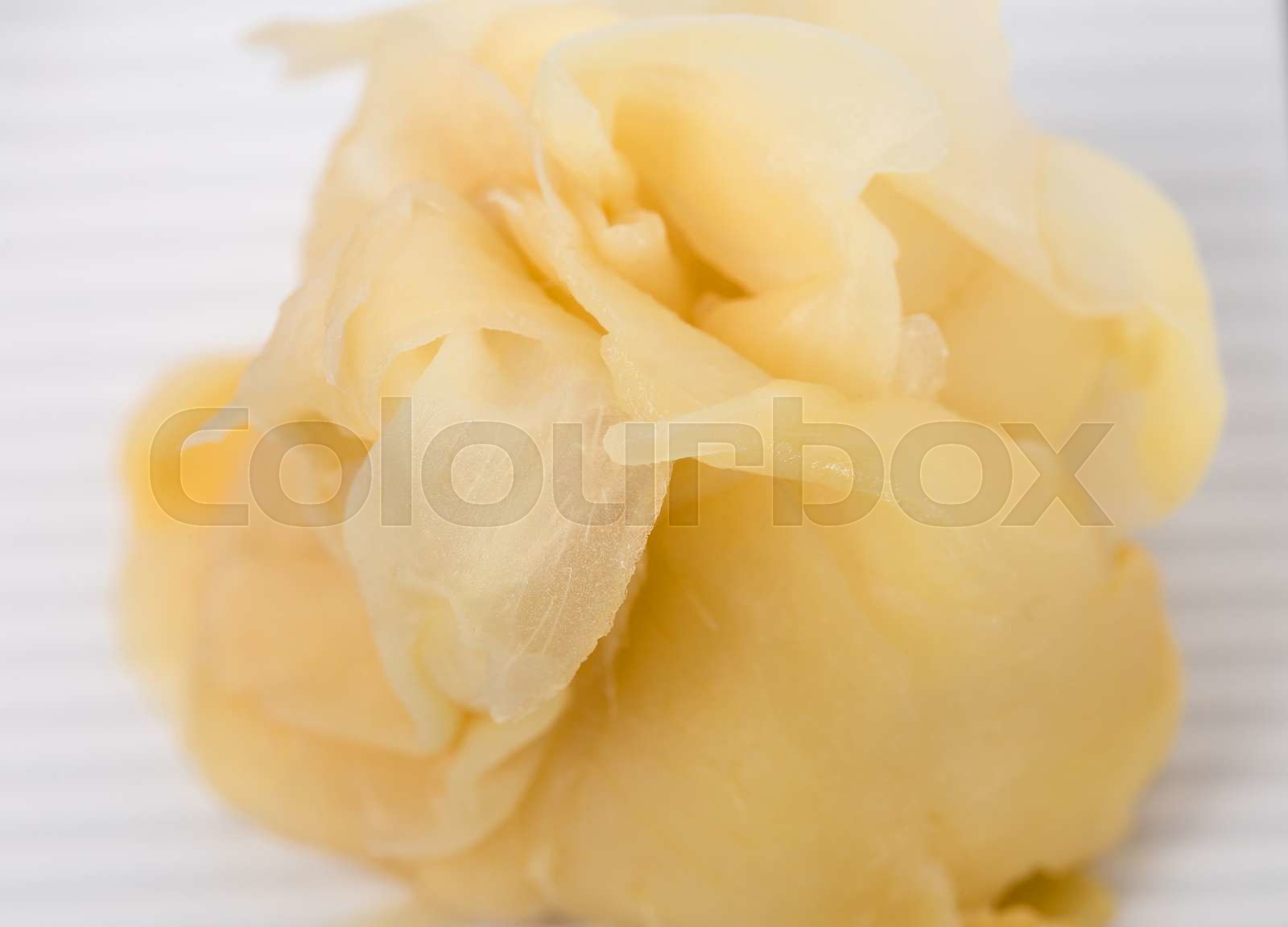 Heap of ginger for japanese sushi. | Stock image | Colourbox