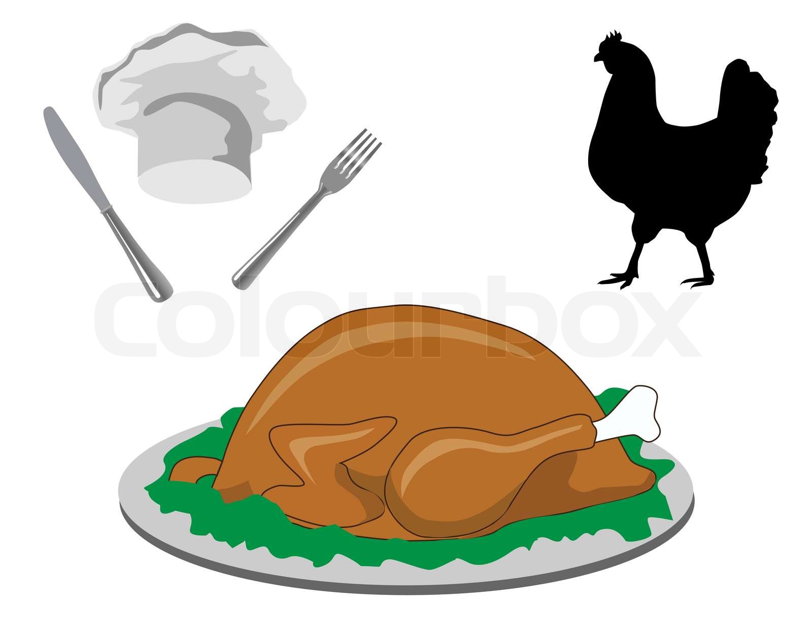 Chicken Stock Vector Colourbox