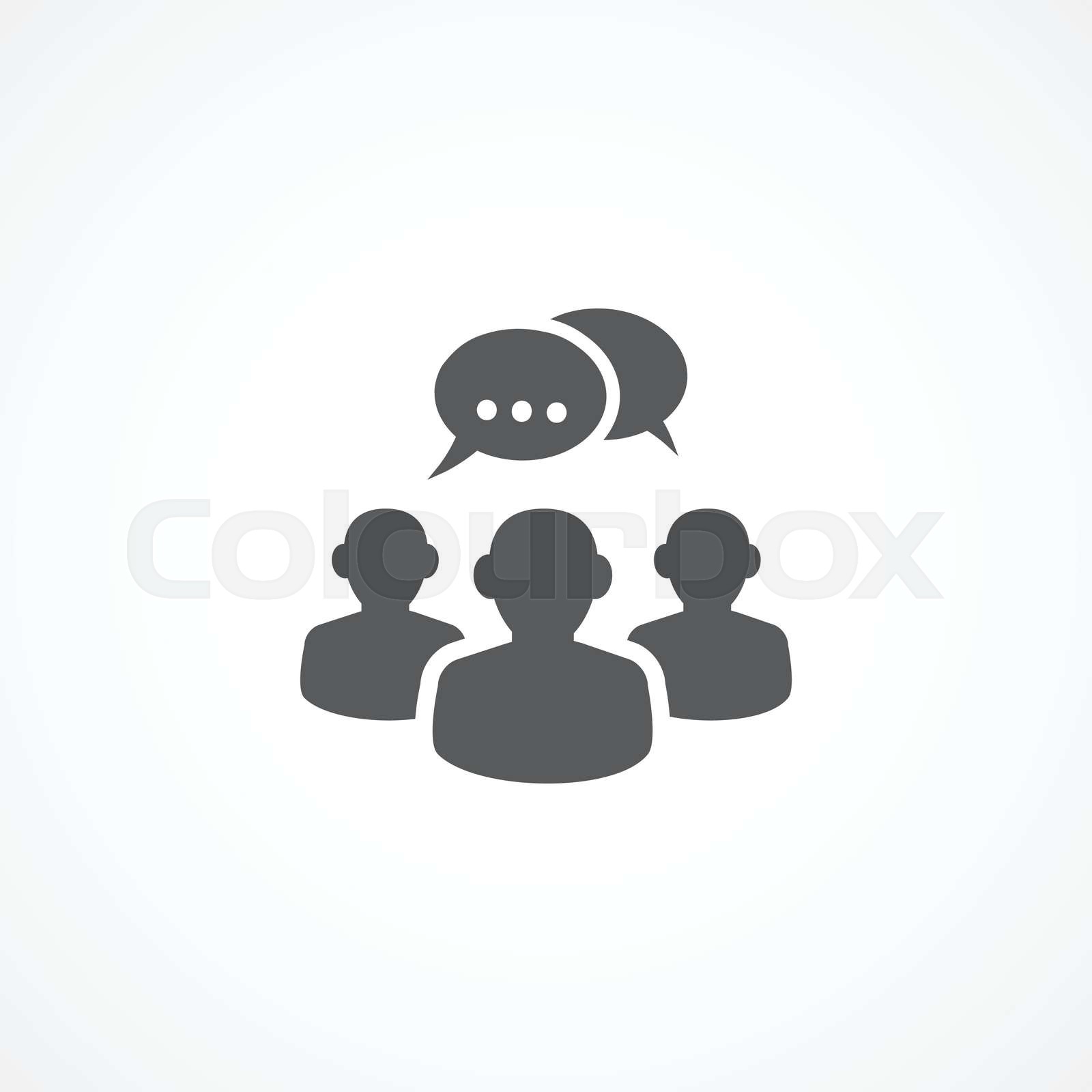Discussion icon Stock vector Colourbox