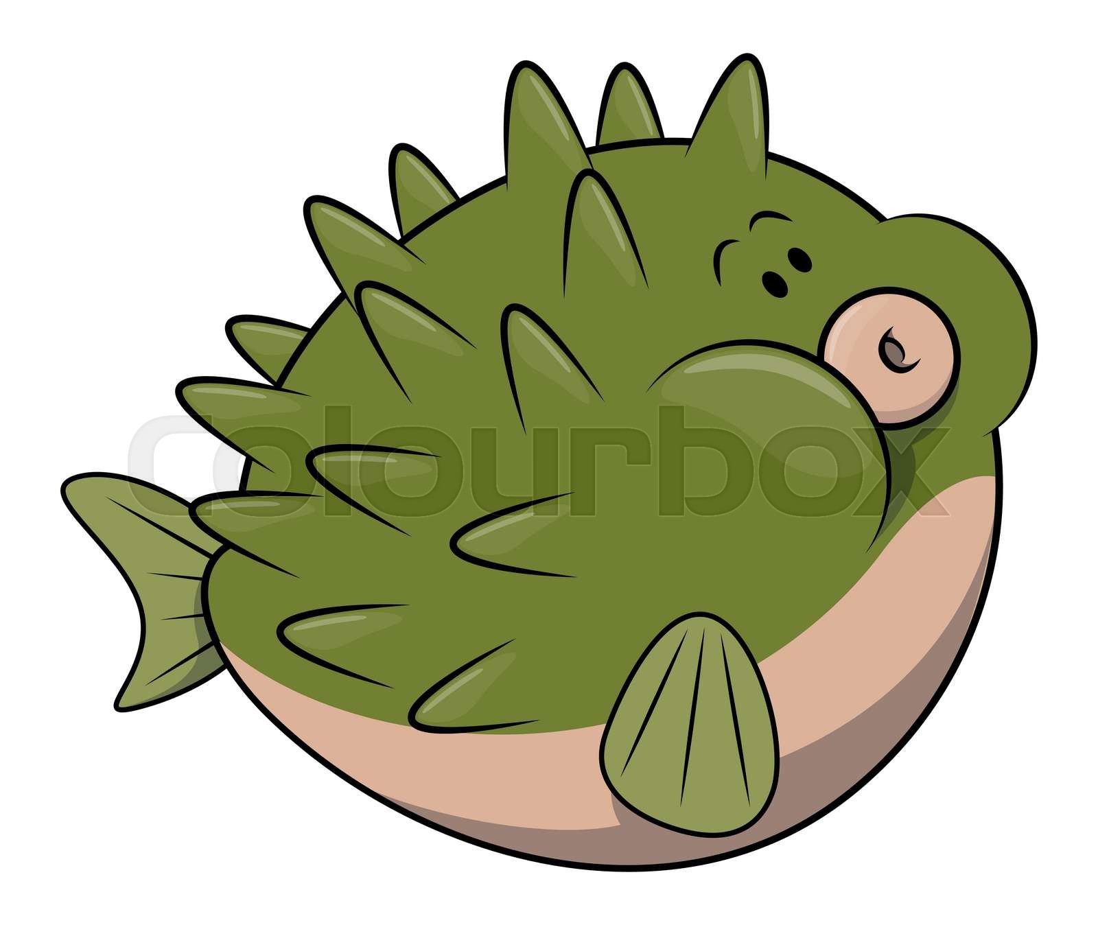 Cartoon Puffer Fish