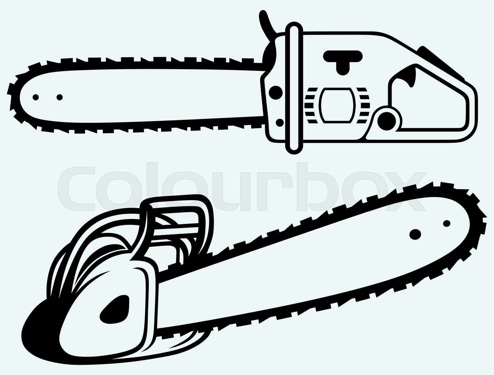 Chainsaw. Vector Stock vector Colourbox