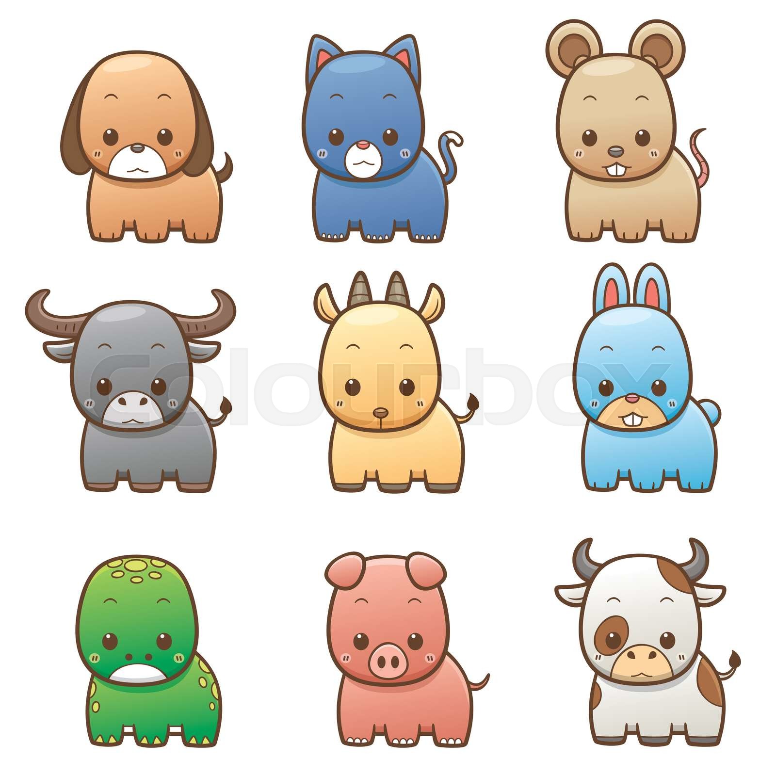 Animals Stock Vector Colourbox