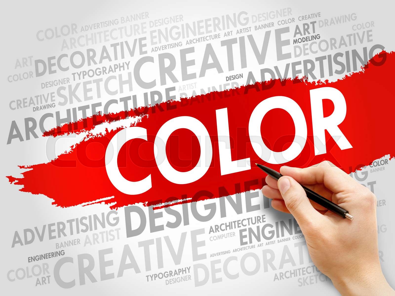 COLOR word cloud | Stock image | Colourbox