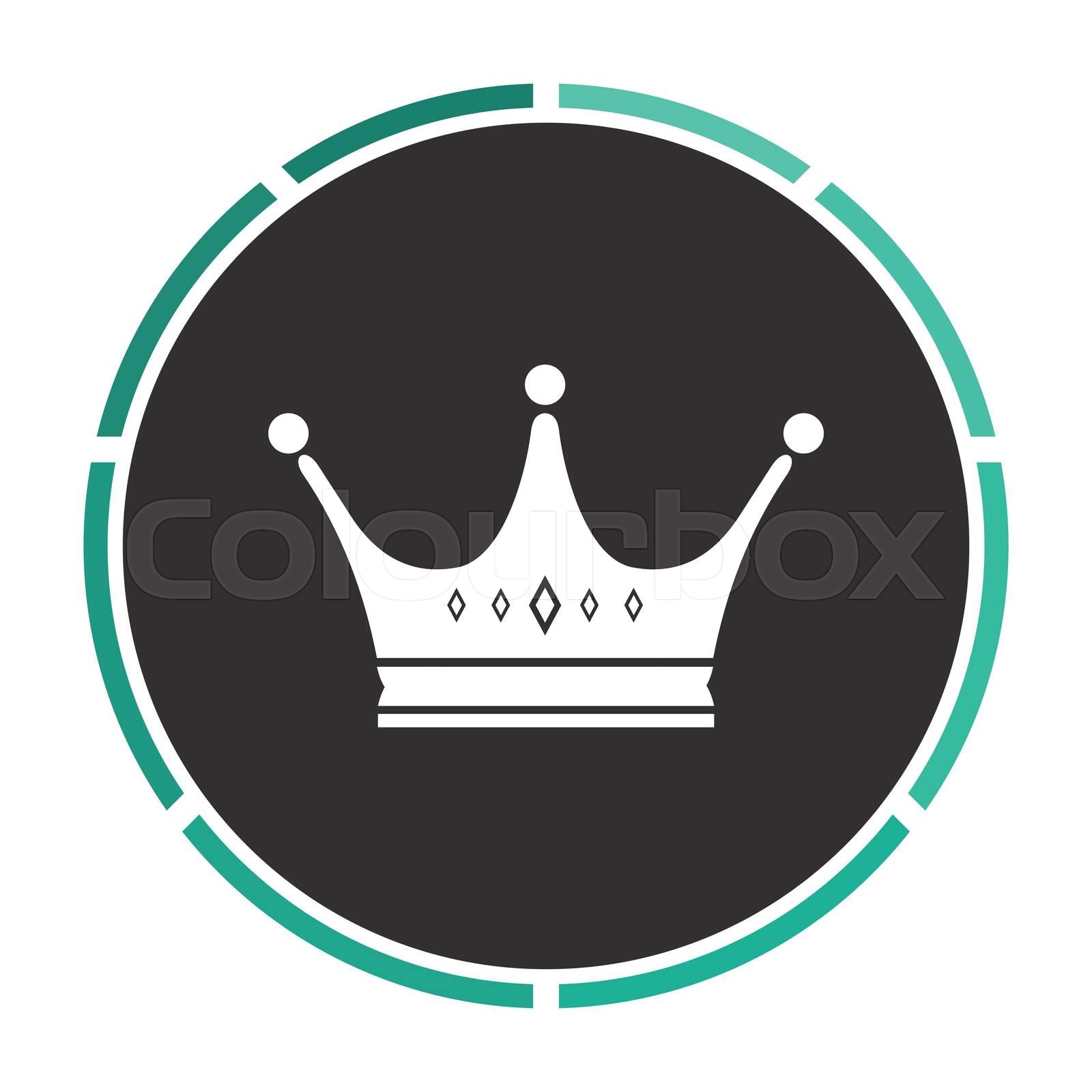 Crown computer symbol | Stock vector | Colourbox