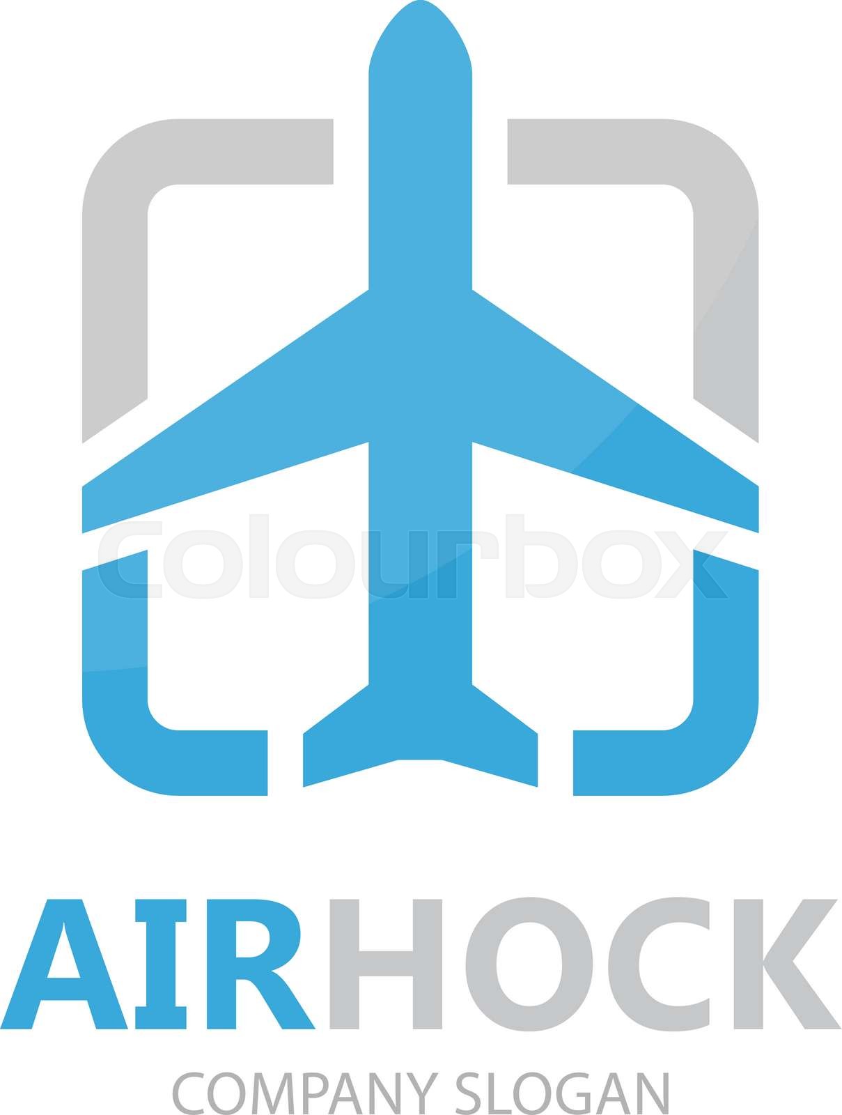 Vector airplane logo design design. Airport logo. Sky travel logo ...