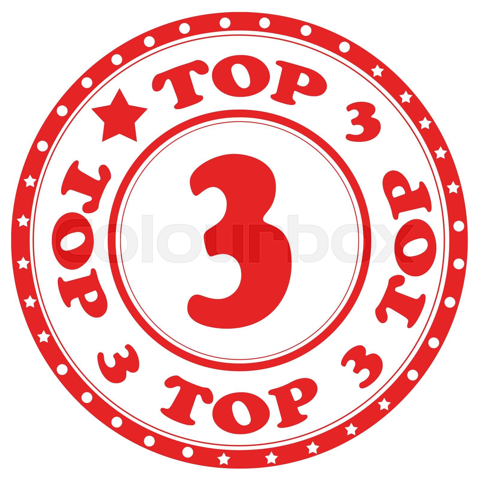 Top 3-stamp | Stock vector | Colourbox