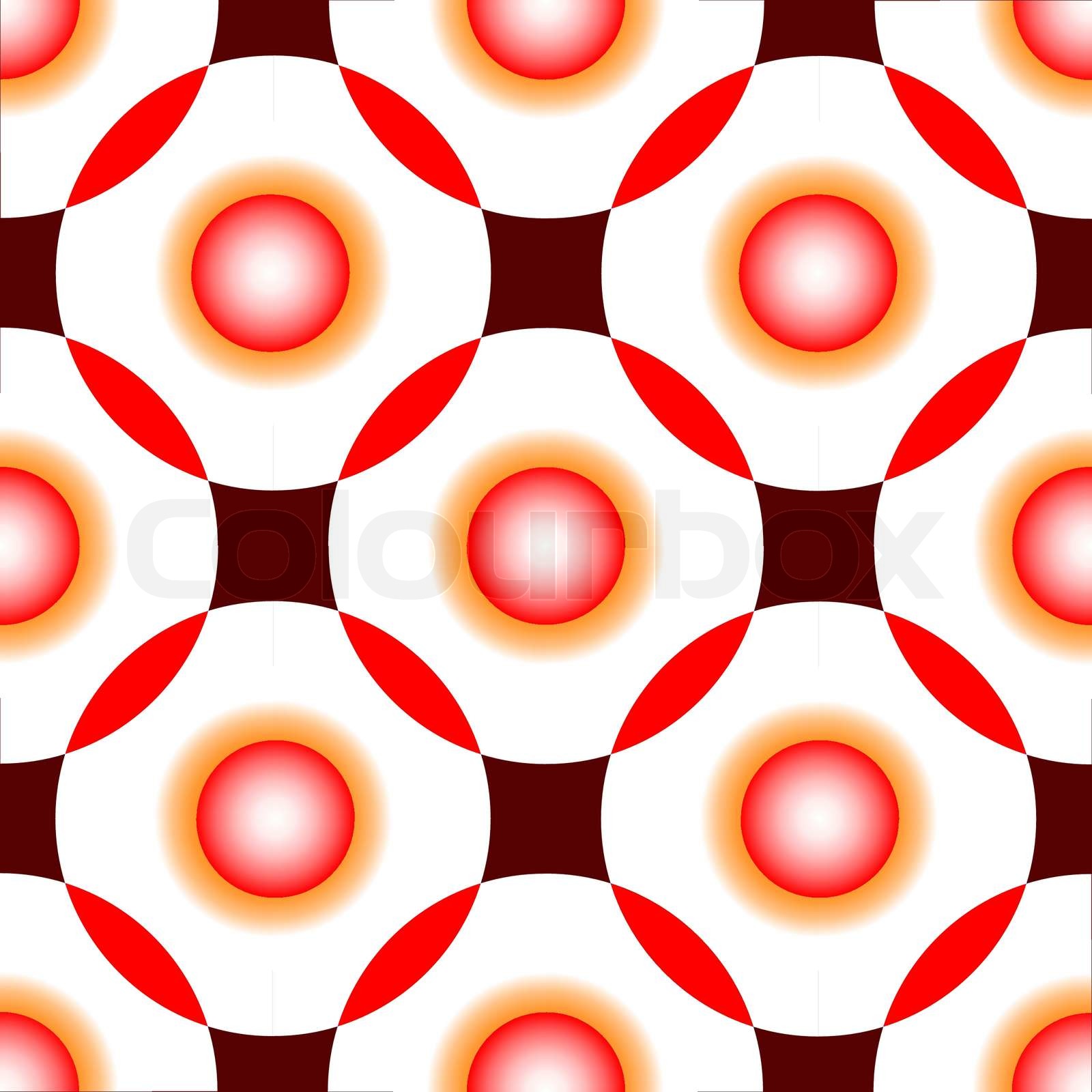 Red Circles Seamless Pattern Abstract Vector Art Illustration Stock Red Circles Seamless Pattern Abstract Vector Art Illustration Stock