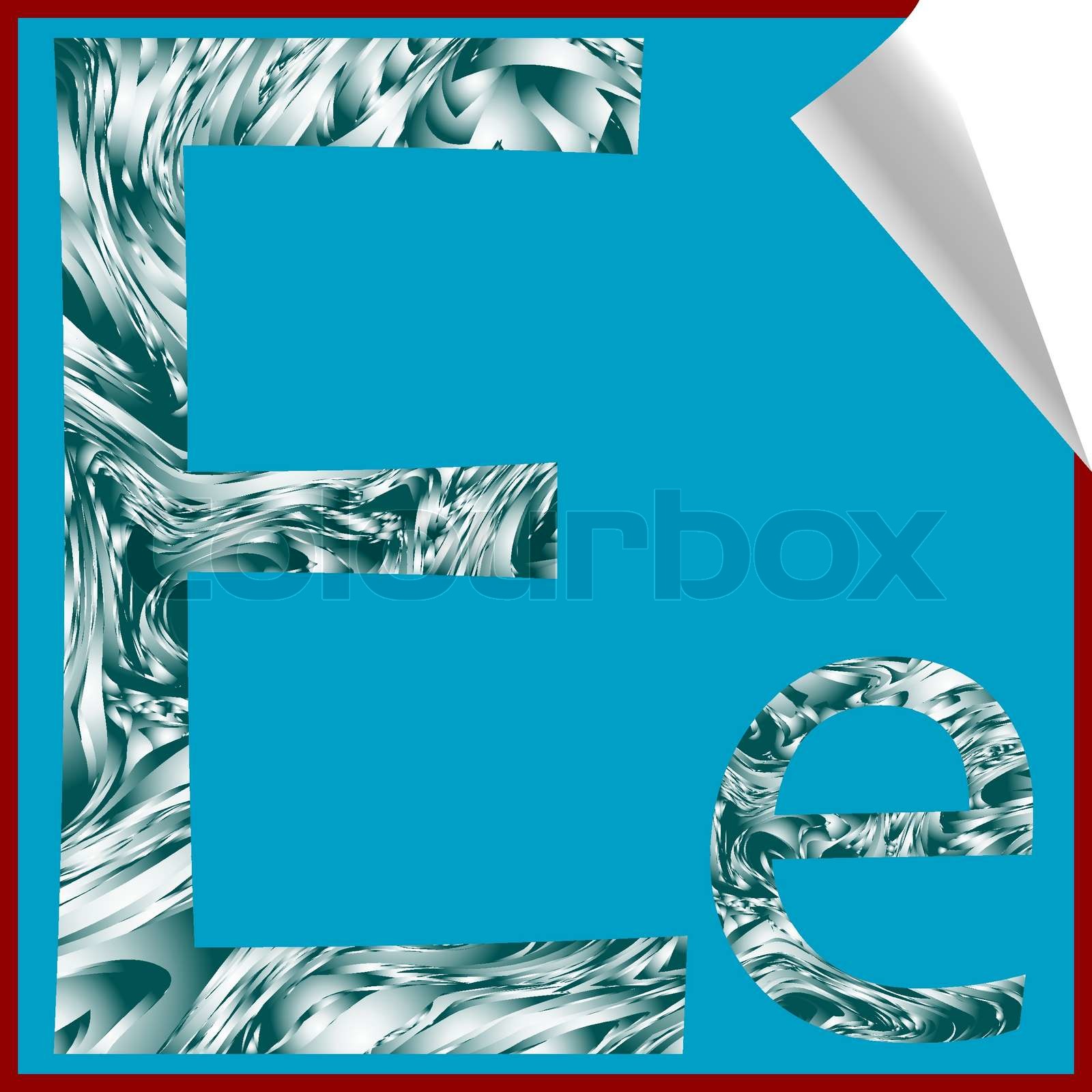 Alphabet Buchstaben E , Vektorillustrationen | Stock-Vektor | Colourbox