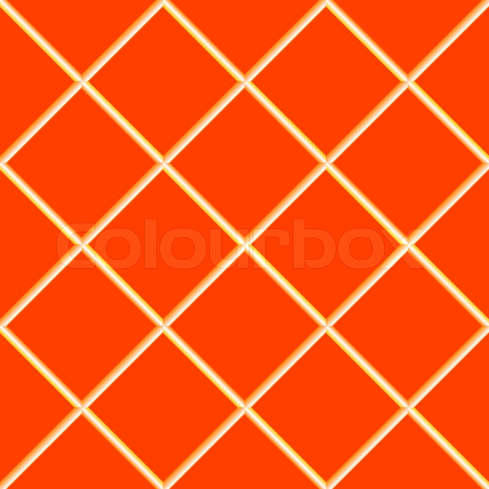 orange seamless ceramic tiles | Stock vector | Colourbox
