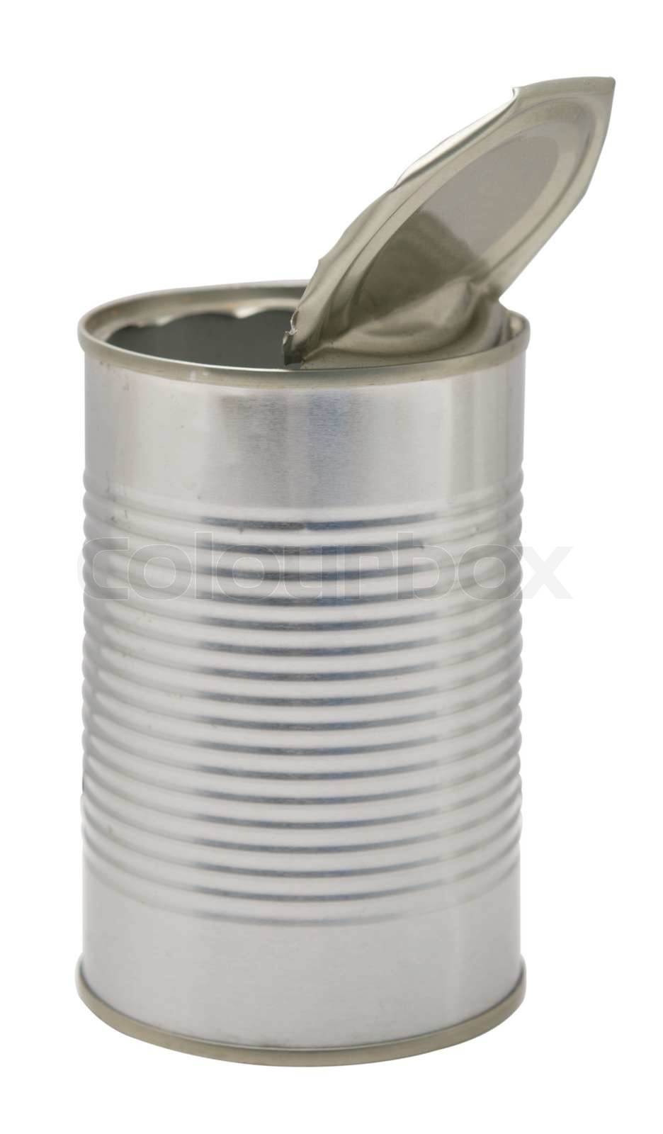 offene Dose isoliert auf weiß | Stock Bild | Colourbox
