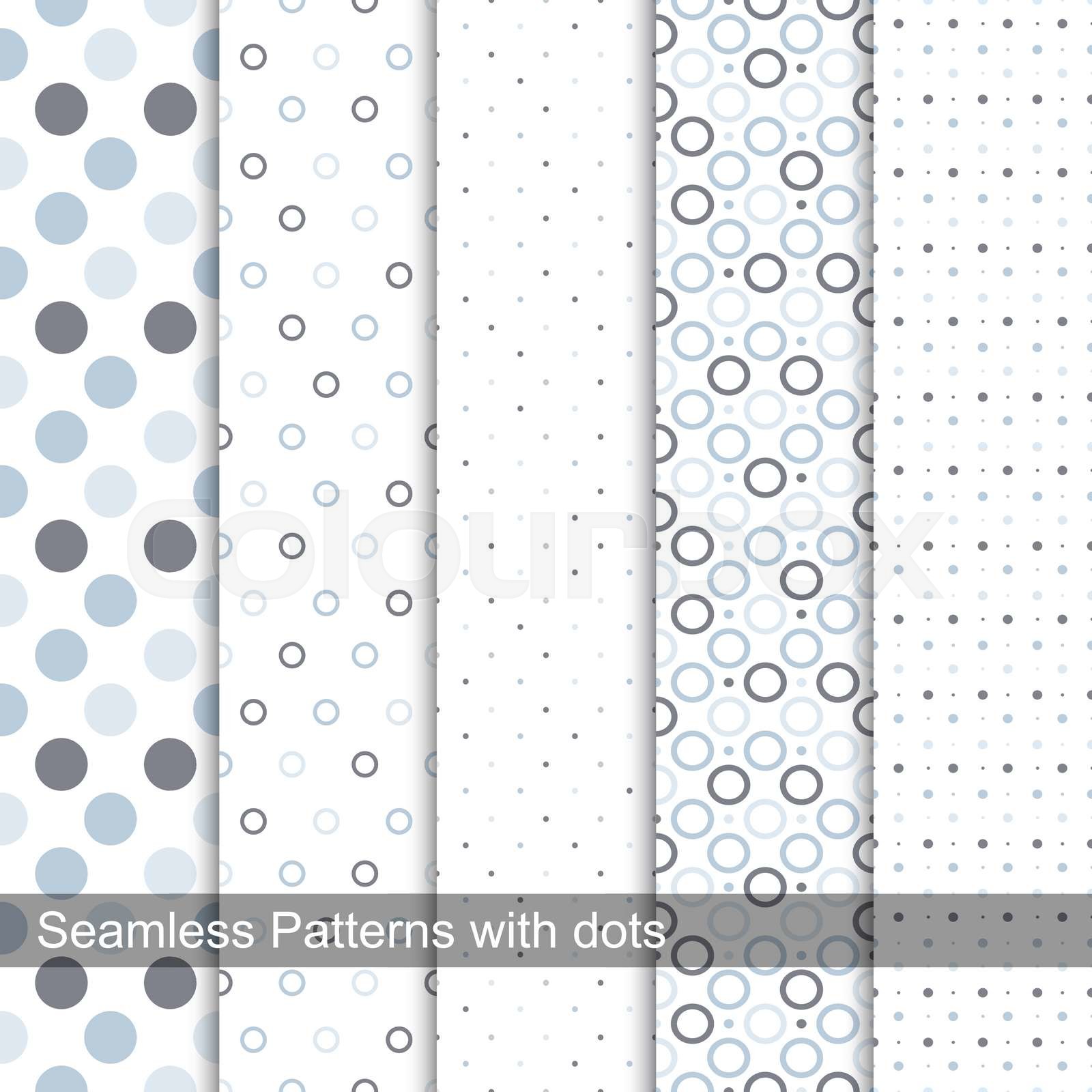 Delicate dotted patterns. | Stock vector | Colourbox
